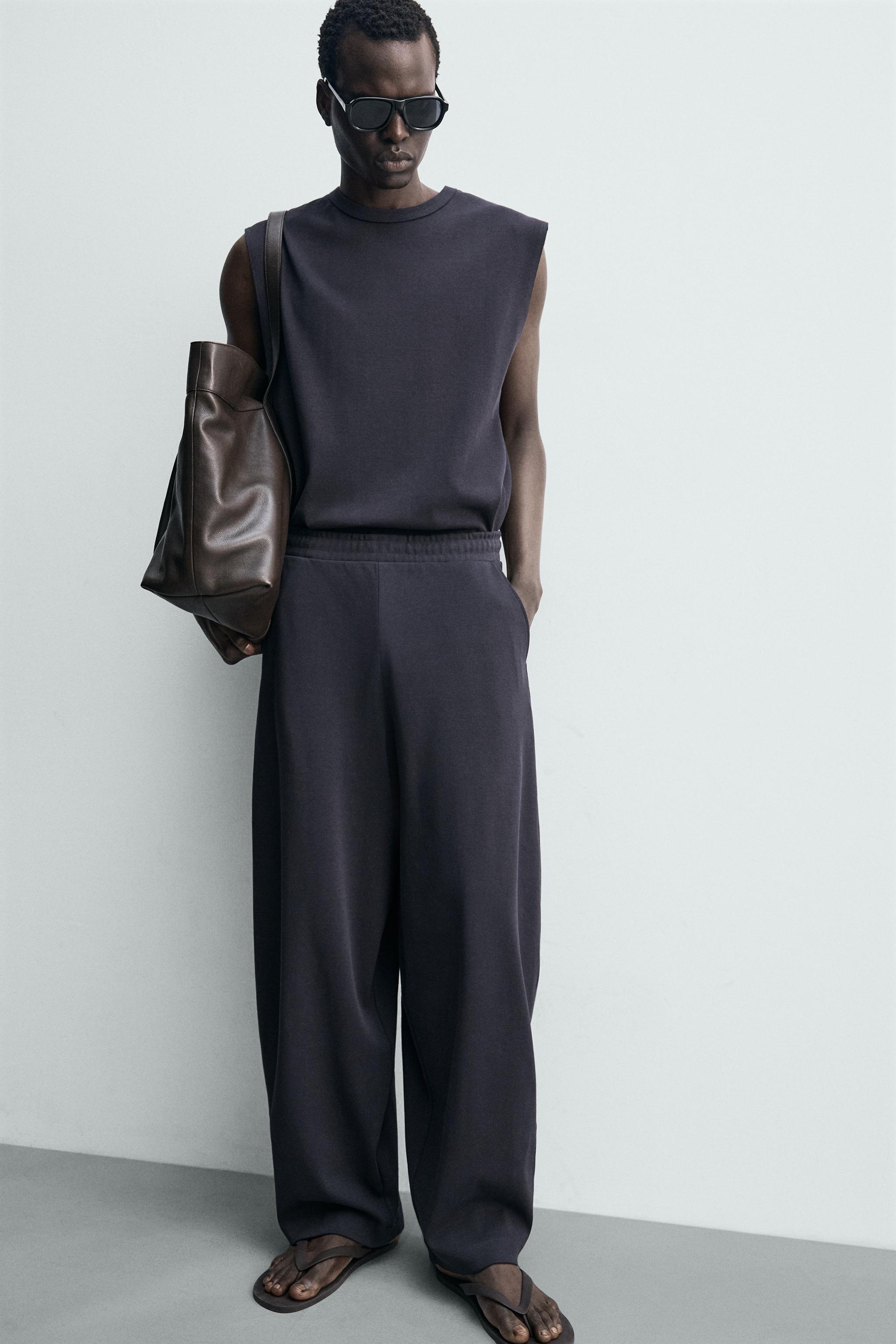 PANTALON JOGGER COUPE BALLON STRUCTURE CÔTELÉE